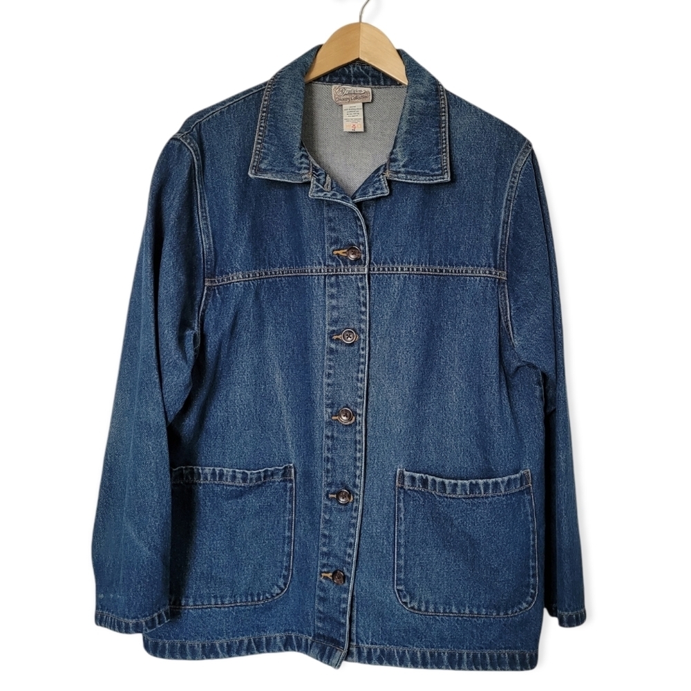 Vintage Denim Mom Chore Coat | size 16
